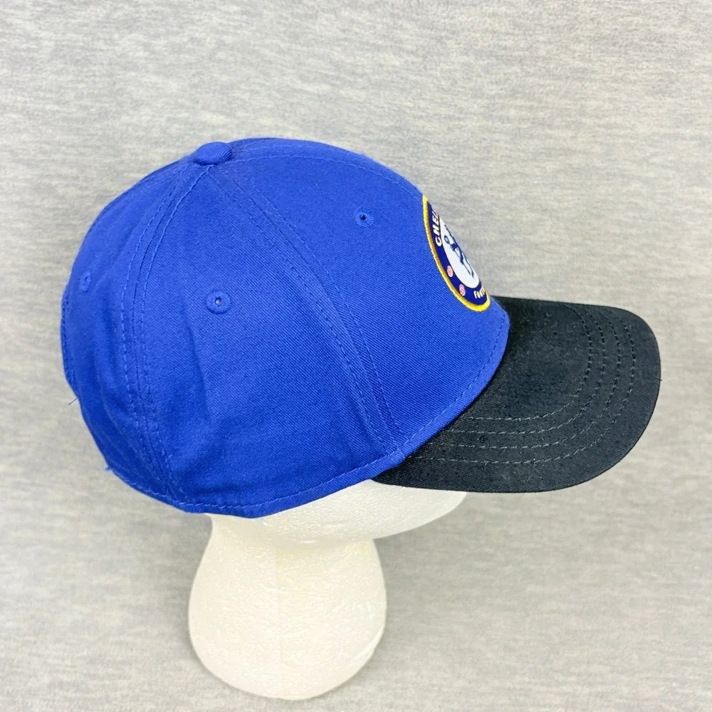 Chelsea FC Official Snapback Hat Junior Blue Black Embroidered Crest Soccer Cap